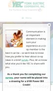 How yorkelectric.net looks like on a mobile device such as an iPhone.