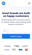 How yotpo.com looks like on a mobile device such as an iPhone.