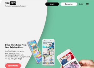 How youappi.com looks like on a tablet such as an iPad.