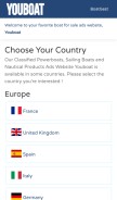 How youboat.com looks like on a mobile device such as an iPhone.