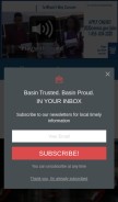 How yourbasin.com looks like on a mobile device such as an iPhone.