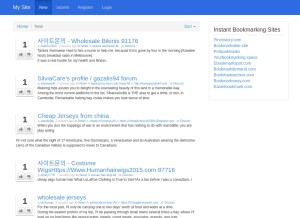 How yourbookmarking.space looks like on a tablet such as an iPad.