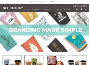 How yourbrandcafe.com looks like on a tablet such as an iPad.