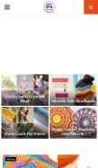 How yourcrochet.com looks like on a mobile device such as an iPhone.