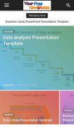 How yourfreetemplates.com looks like on a mobile device such as an iPhone.