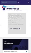 How yourhormones.info looks like on a mobile device such as an iPhone.