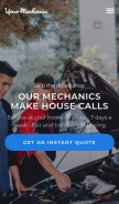 How yourmechanic.com looks like on a mobile device such as an iPhone.