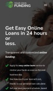 How yourownfunding.com looks like on a mobile device such as an iPhone.