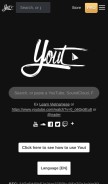 How yout.com looks like on a mobile device such as an iPhone.