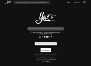 How yout.com looks like on a tablet such as an iPad.