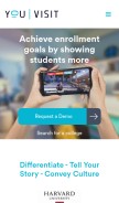 How youvisit.com looks like on a mobile device such as an iPhone.