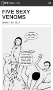 How ypcomic.com looks like on a mobile device such as an iPhone.