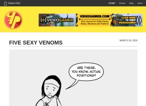 How ypcomic.com looks like on a tablet such as an iPad.