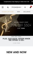 How yslbeautyus.com looks like on a mobile device such as an iPhone.