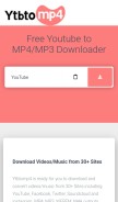 How ytbtomp4.com looks like on a mobile device such as an iPhone.