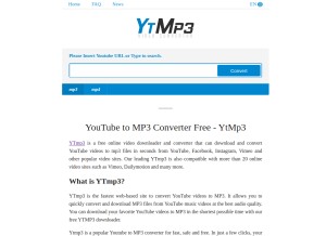 How ytmp3.download looks like on a tablet such as an iPad.