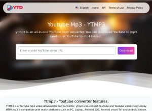 How ytmp3to.com looks like on a tablet such as an iPad.