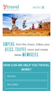 How ytravelblog.com looks like on a mobile device such as an iPhone.