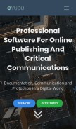 How yudu.com looks like on a mobile device such as an iPhone.