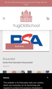 How yugioldschool.com looks like on a mobile device such as an iPhone.