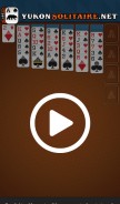 How yukonsolitaire.net looks like on a mobile device such as an iPhone.
