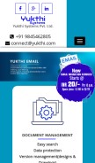How yukthi.com looks like on a mobile device such as an iPhone.