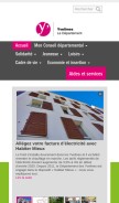 How yvelines.fr looks like on a mobile device such as an iPhone.
