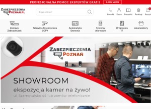 How zabezpieczeniapoznan.pl looks like on a tablet such as an iPad.