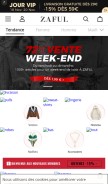 How zaful.com looks like on a mobile device such as an iPhone.