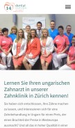 How zahnarzt-in-ungarn.ch looks like on a mobile device such as an iPhone.