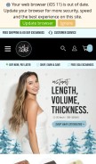 How zalahair.com looks like on a mobile device such as an iPhone.
