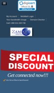 How zamnet.zm looks like on a mobile device such as an iPhone.