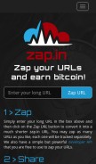 How zap.in looks like on a mobile device such as an iPhone.