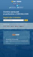 How zarea.net looks like on a mobile device such as an iPhone.