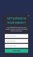 How zaributta.com looks like on a mobile device such as an iPhone.