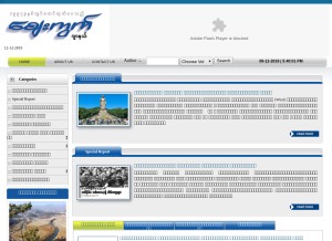 How zaygwet.com looks like on a tablet such as an iPad.