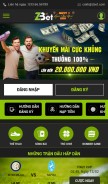 How zbet.vn looks like on a mobile device such as an iPhone.