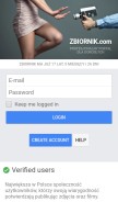 How zbiornik.com looks like on a mobile device such as an iPhone.
