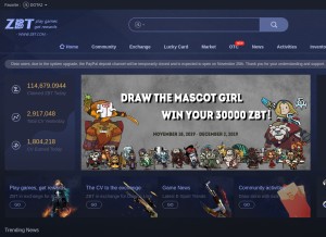 How zbt.com looks like on a tablet such as an iPad.
