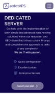 How zealotvps.com looks like on a mobile device such as an iPhone.