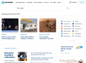 How zeelandnet.nl looks like on a tablet such as an iPad.
