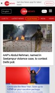 How zeenews.com looks like on a mobile device such as an iPhone.