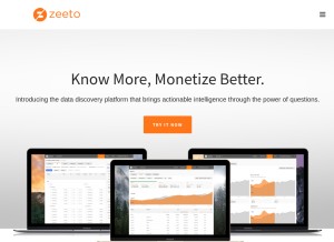 How zeeto.io looks like on a tablet such as an iPad.