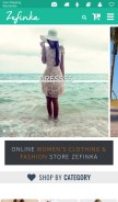 How zefinka.com looks like on a mobile device such as an iPhone.