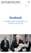 How zeit.de looks like on a mobile device such as an iPhone.