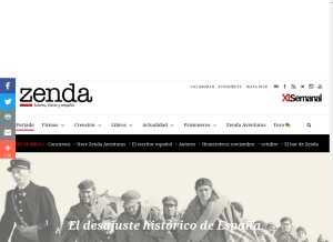 How zendalibros.com looks like on a tablet such as an iPad.