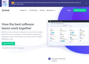 How zenhub.io looks like on a tablet such as an iPad.
