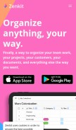 How zenkit.com looks like on a mobile device such as an iPhone.