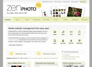 How zenphoto.org looks like on a tablet such as an iPad.