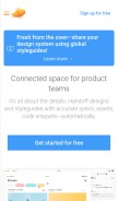 How zeplin.io looks like on a mobile device such as an iPhone.